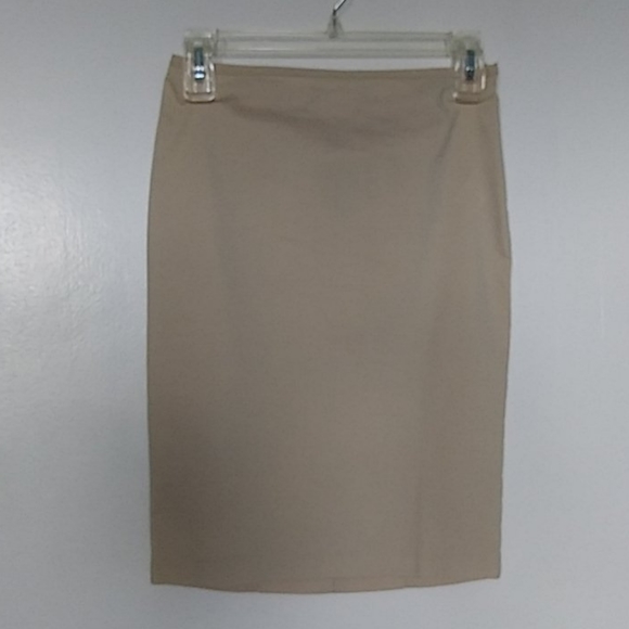 XOXO Beige Pencil Skirt - Picture 2 of 4